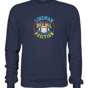 Lineman Brick Wall - Premium Sweatshirt