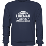 Lineman Serving Pancakes - Premium Sweatshirt