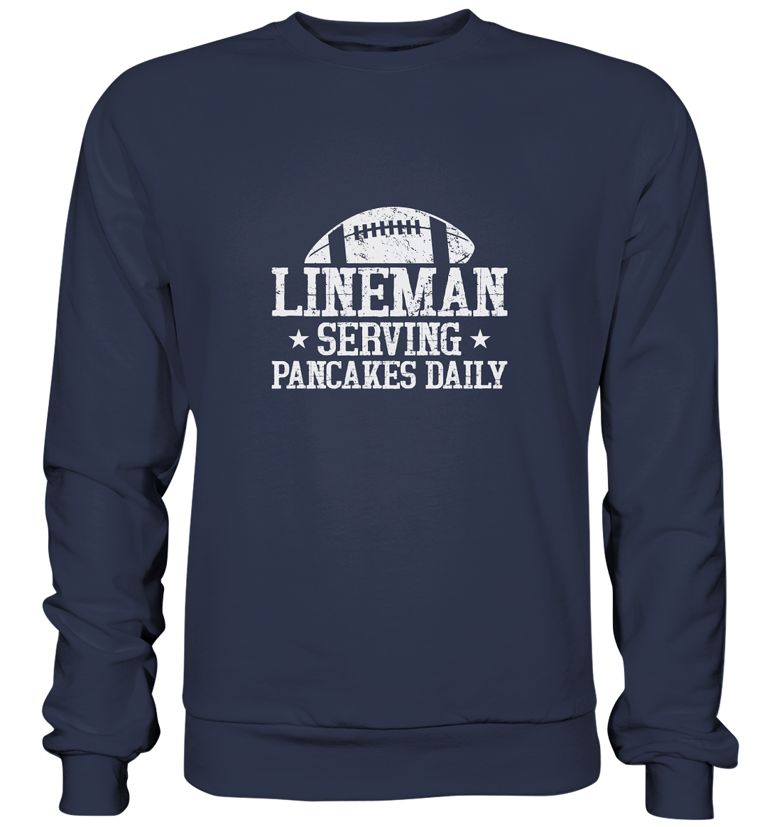 Lineman Serving Pancakes - Premium Sweatshirt