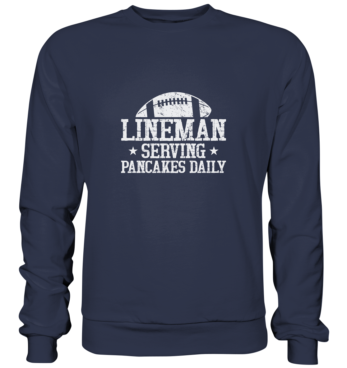 Lineman Serving Pancakes - Premium Sweatshirt