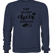 Eat Sleep Cheer Repeat - Premium Sweatshirt