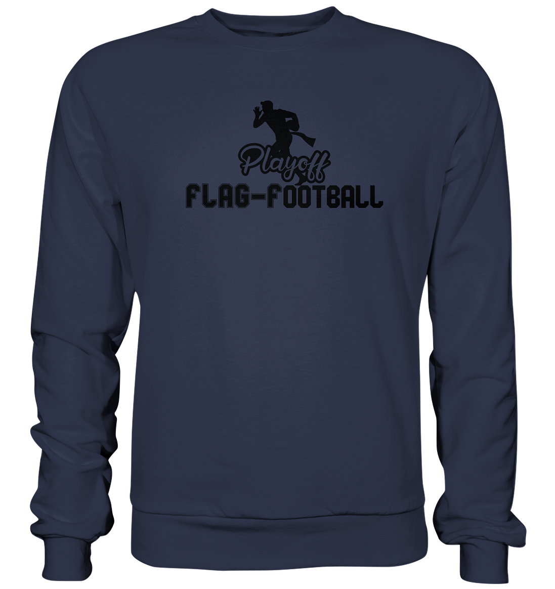 Playoff Flag Football Men Black - Premium Sweatshirt