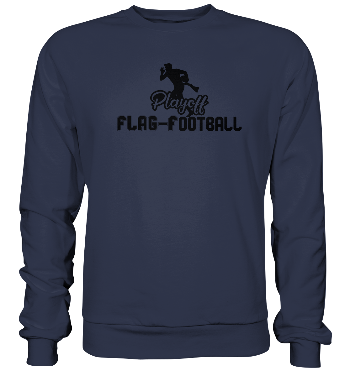 Playoff Flag Football Men Black - Premium Sweatshirt
