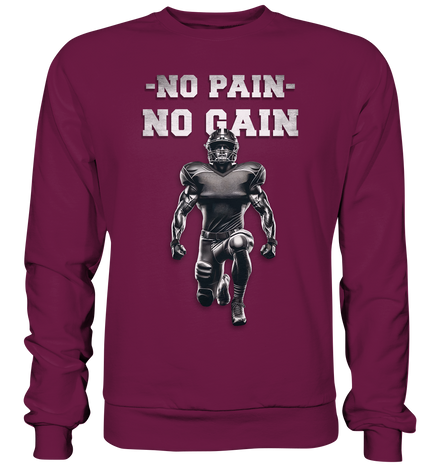 No Pain No Gain Metal  - Premium Sweatshirt