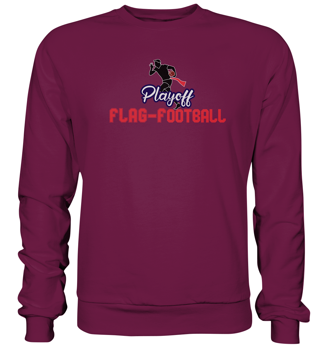 Playoff Flag Football  Men red - Premium Sweatshirt