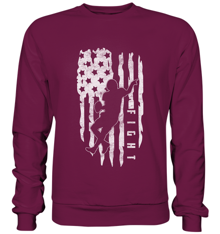 USA Flag Fight - Premium Sweatshirt