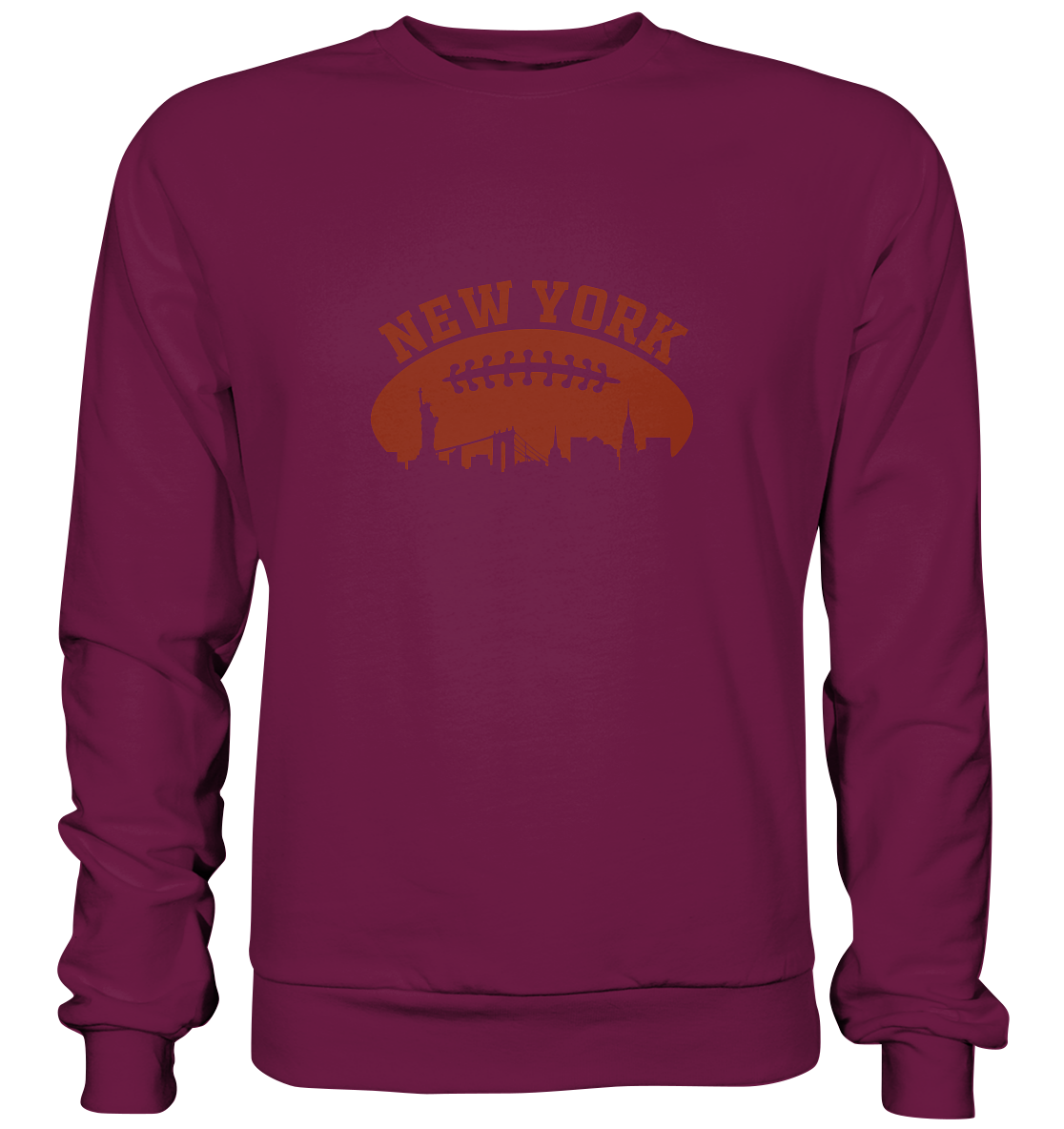 New York Football Silhouette - Premium Sweatshirt
