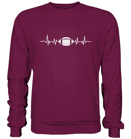 Football Heartbeat - Premium Sweatshirt
