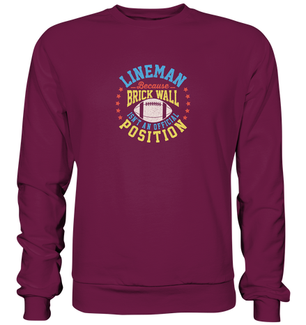 Lineman Brick Wall - Premium Sweatshirt