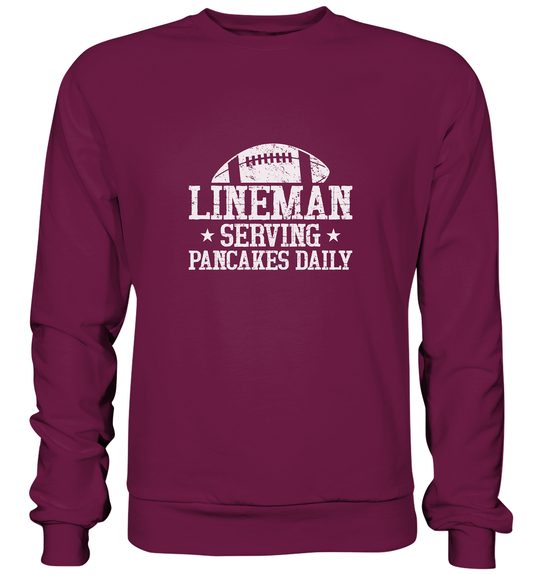 Lineman Serving Pancakes - Premium Sweatshirt