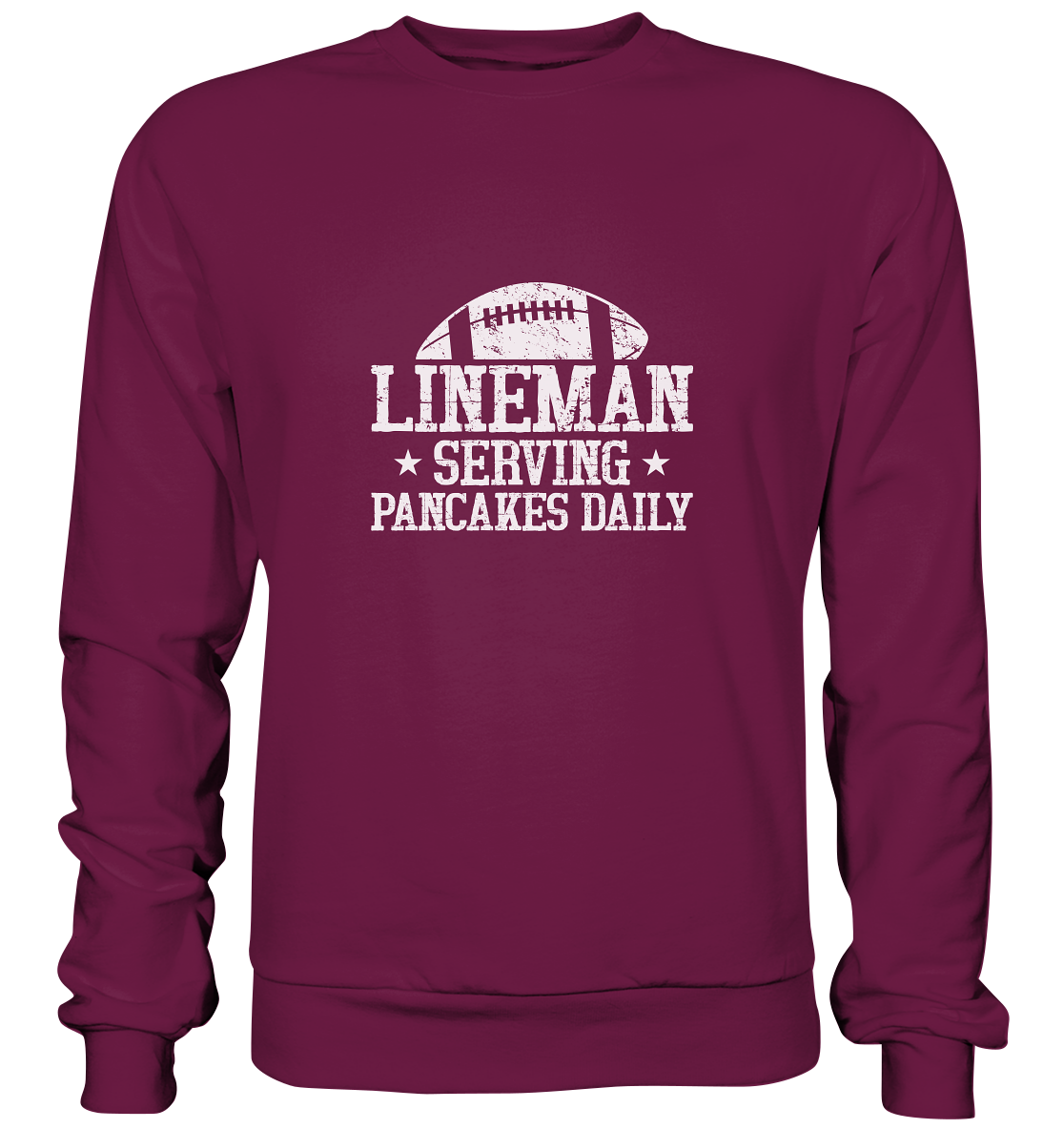 Lineman Serving Pancakes - Premium Sweatshirt