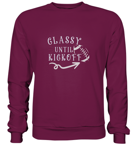 Glassy until Kick Off  - Premium Sweatshirt