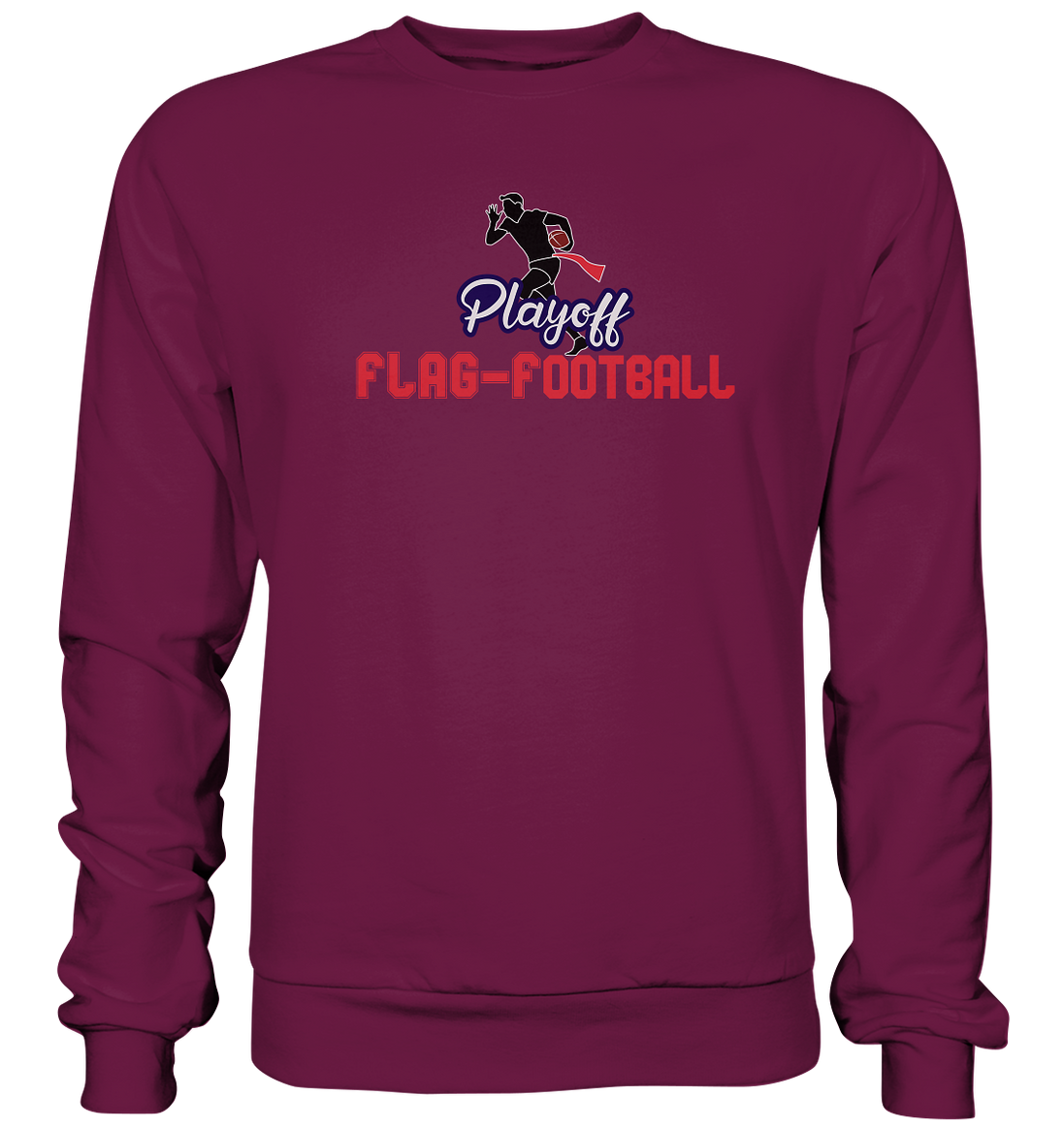 Playoff Flag Football  Men red - Premium Sweatshirt