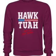 Hawk Tuah White  - Premium Sweatshirt