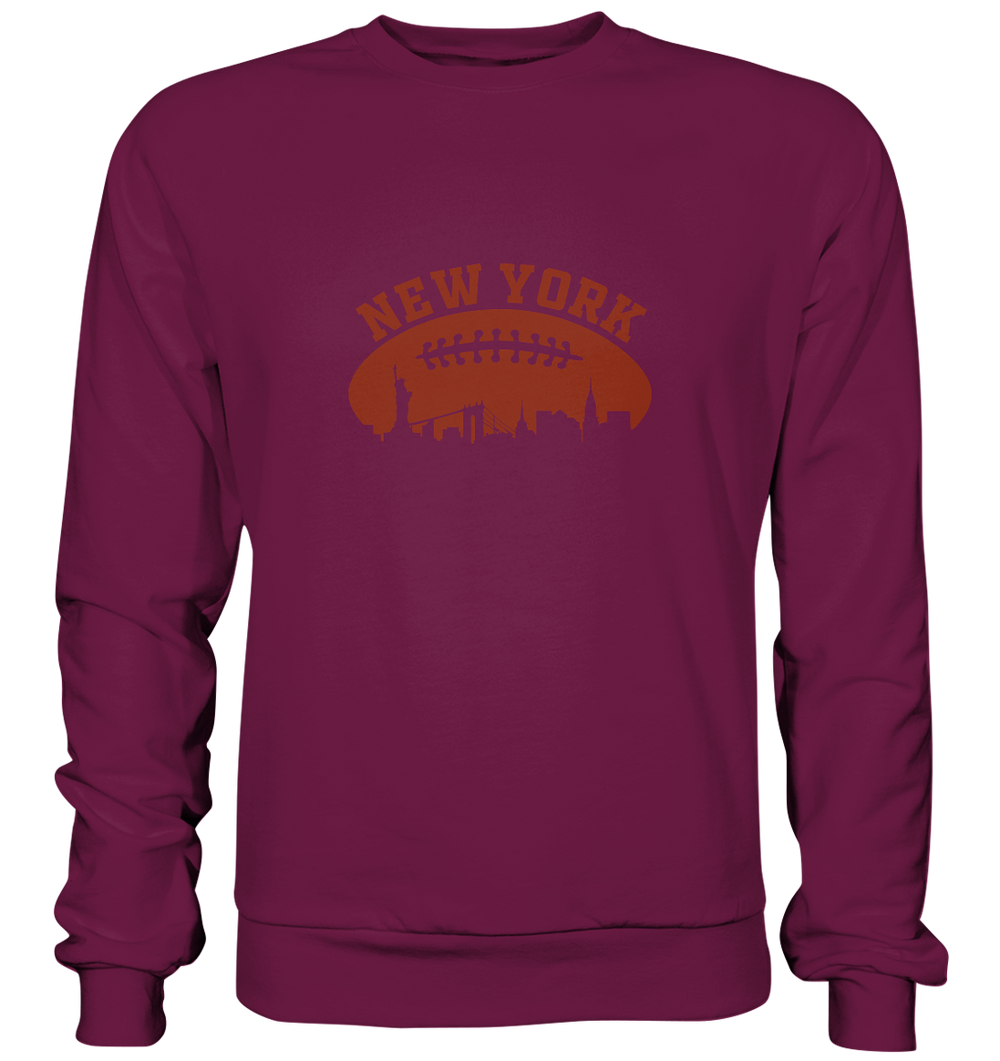 New York Football Silhouette - Premium Sweatshirt