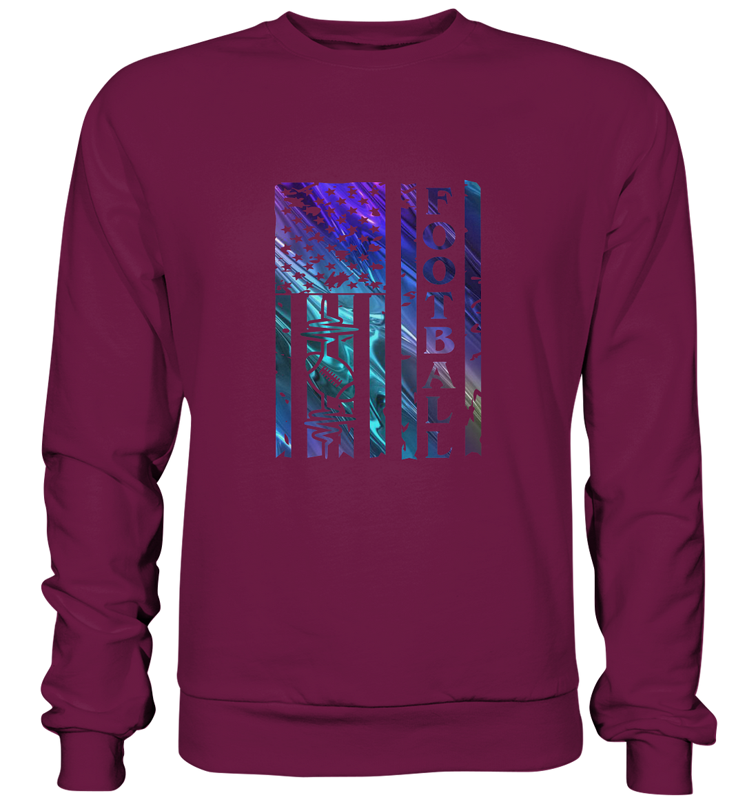 USA Football Flag  - Premium Sweatshirt
