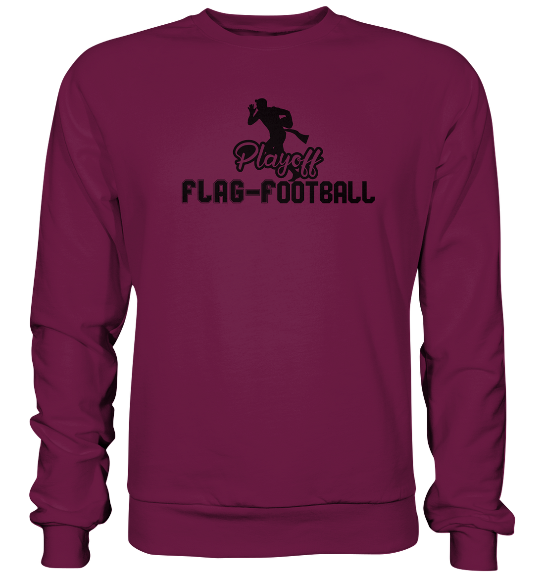 Playoff Flag Football Men Black - Premium Sweatshirt
