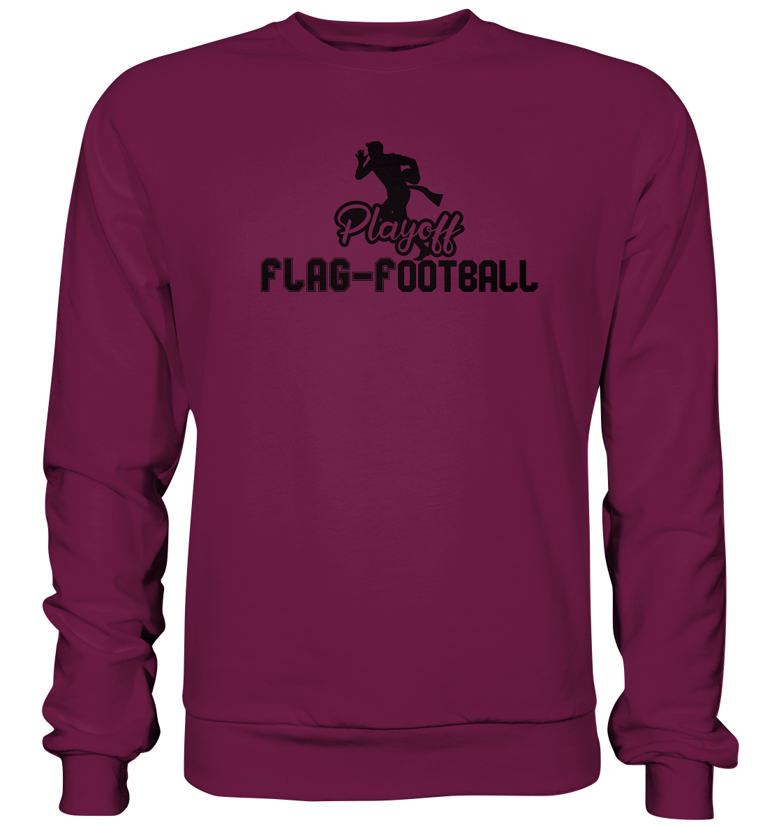 Playoff Flag Football Men Black - Premium Sweatshirt