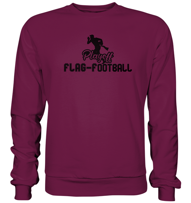 Playoff Flag Football Men Black - Premium Sweatshirt
