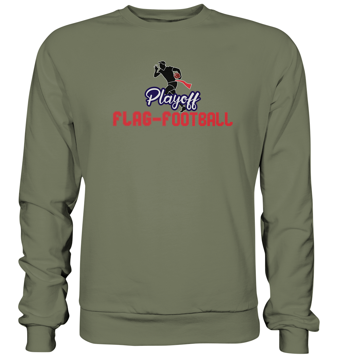 Playoff Flag Football  Men red - Premium Sweatshirt