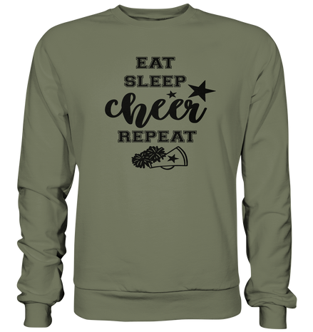 Eat Sleep Cheer Repeat - Premium Sweatshirt