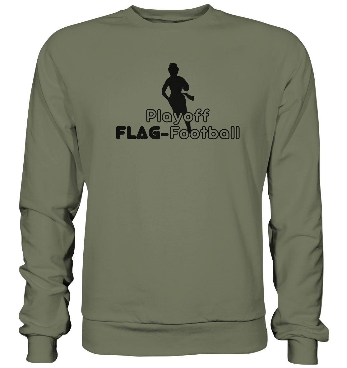 Playoff Flag Football  Women black  - Premium Sweatshirt