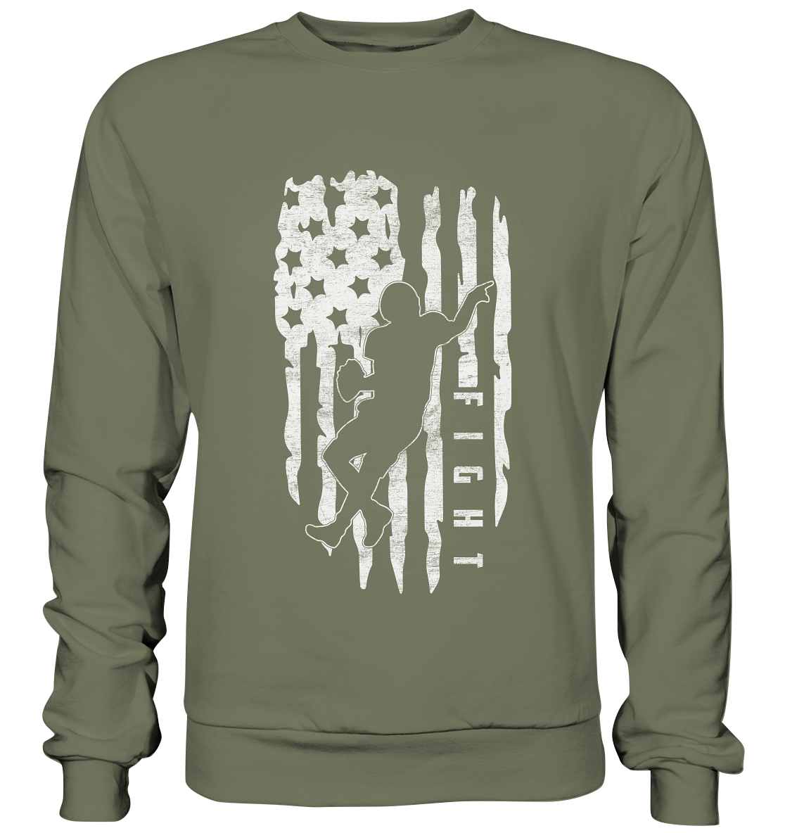 USA Flag Fight - Premium Sweatshirt