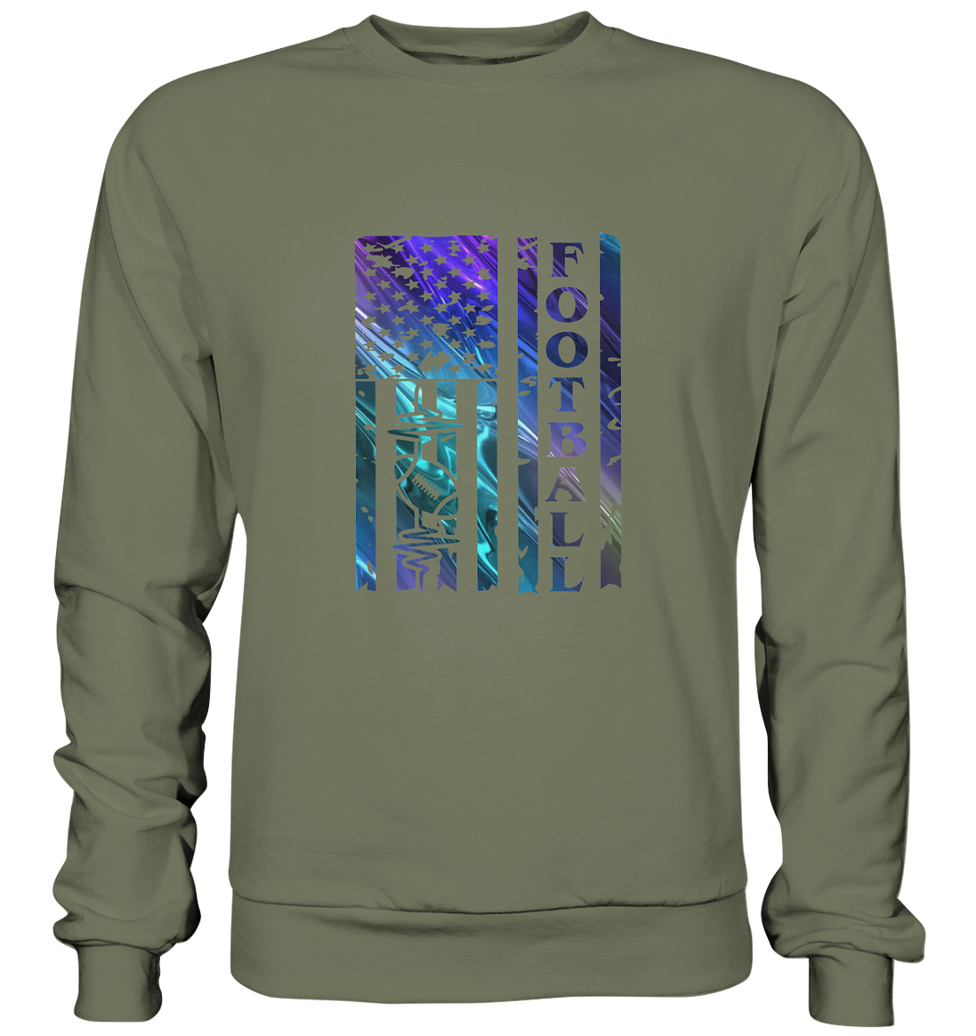 USA Football Flag  - Premium Sweatshirt