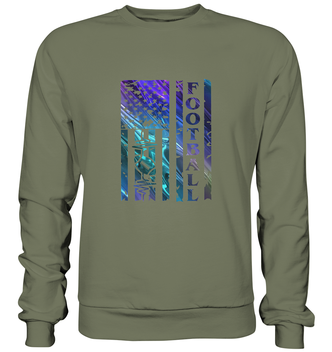 USA Football Flag  - Premium Sweatshirt