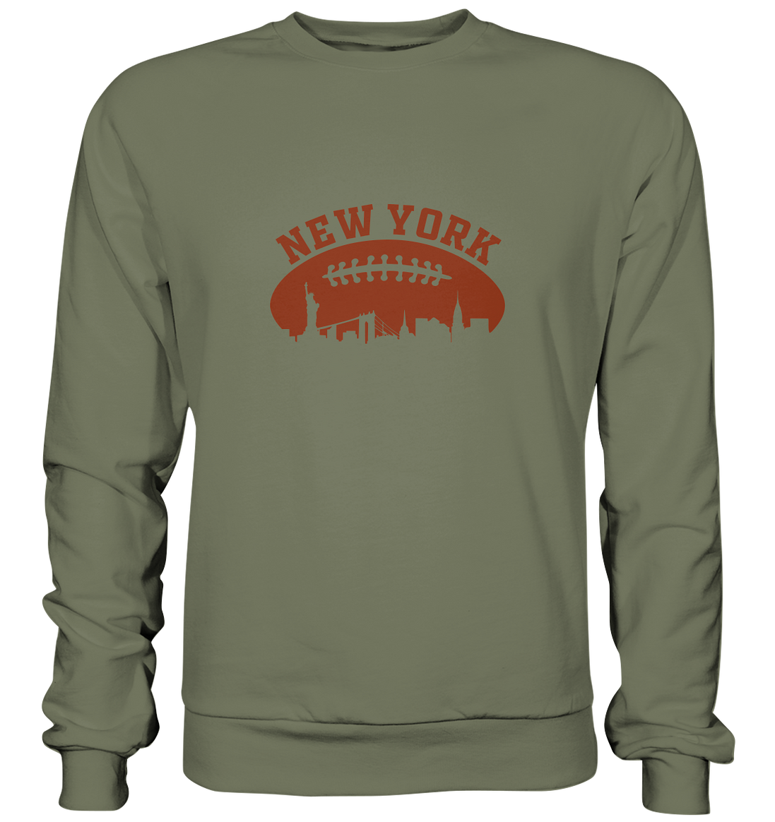 New York Football Silhouette - Premium Sweatshirt