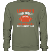 Lineman Quarterback Heroes - Premium Sweatshirt