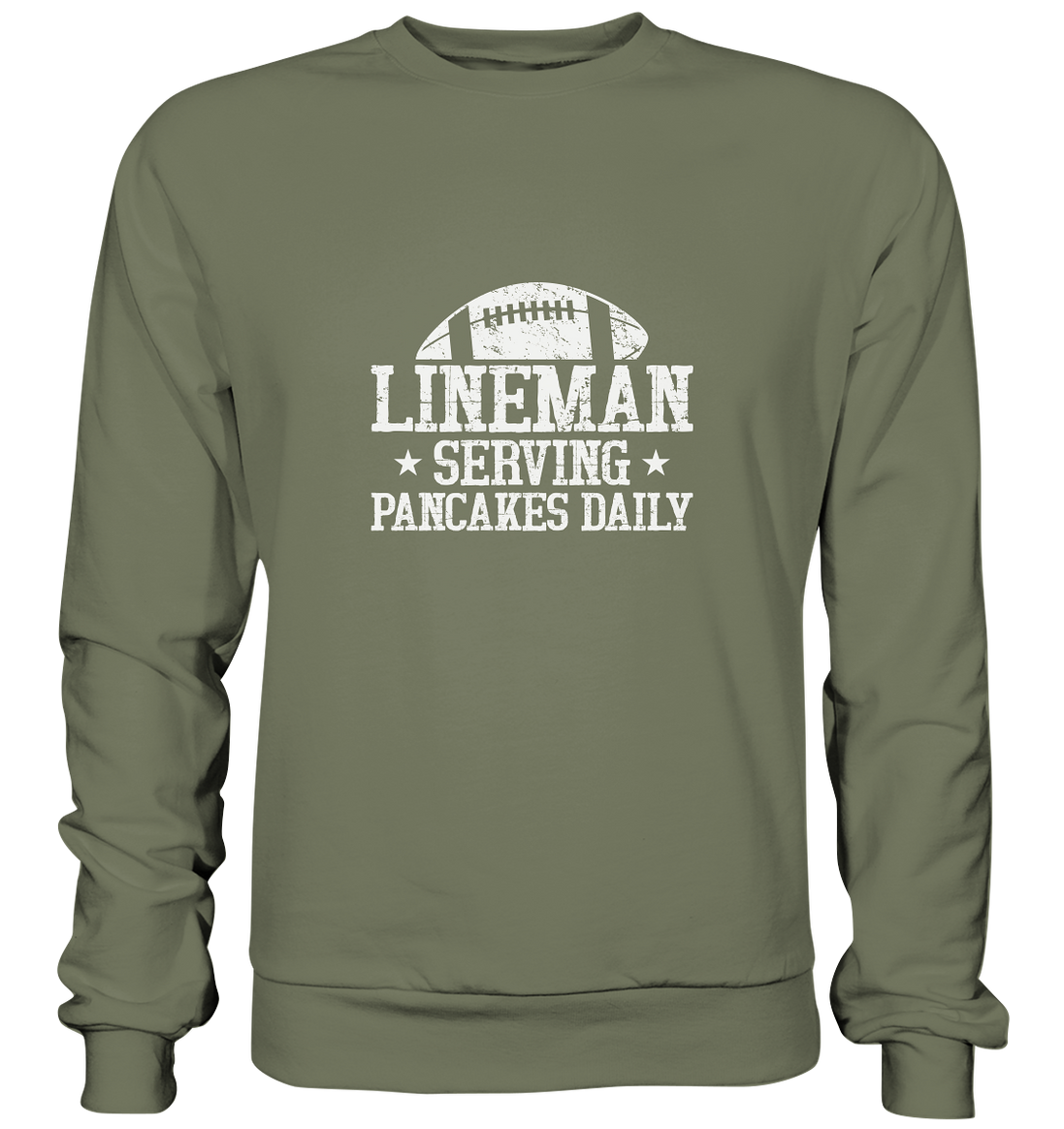 Lineman Serving Pancakes - Premium Sweatshirt