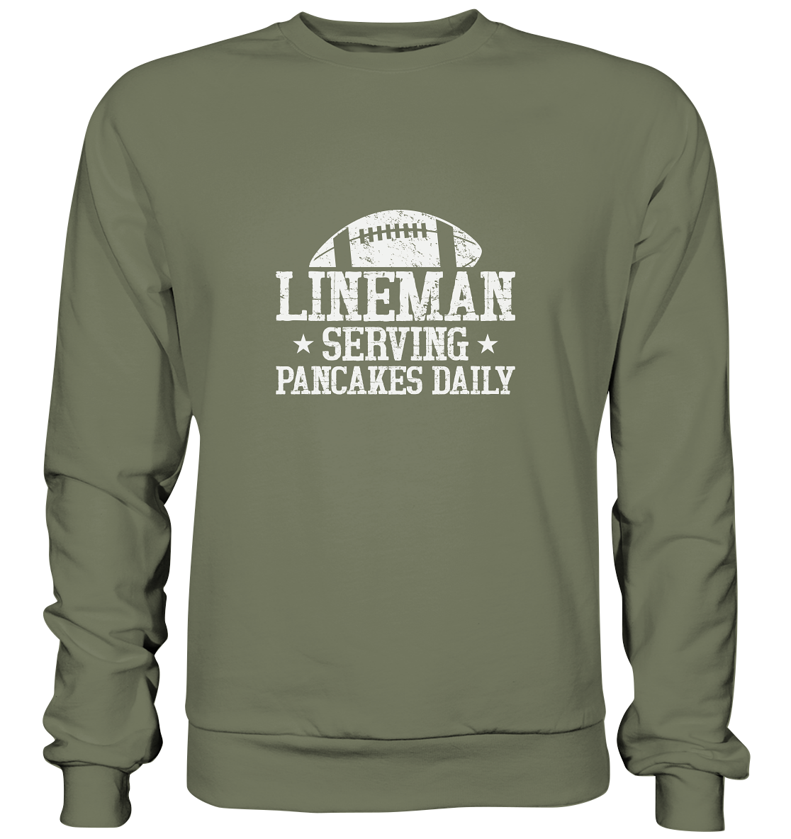 Lineman Serving Pancakes - Premium Sweatshirt