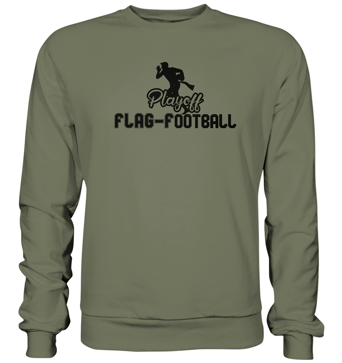 Playoff Flag Football Men Black - Premium Sweatshirt