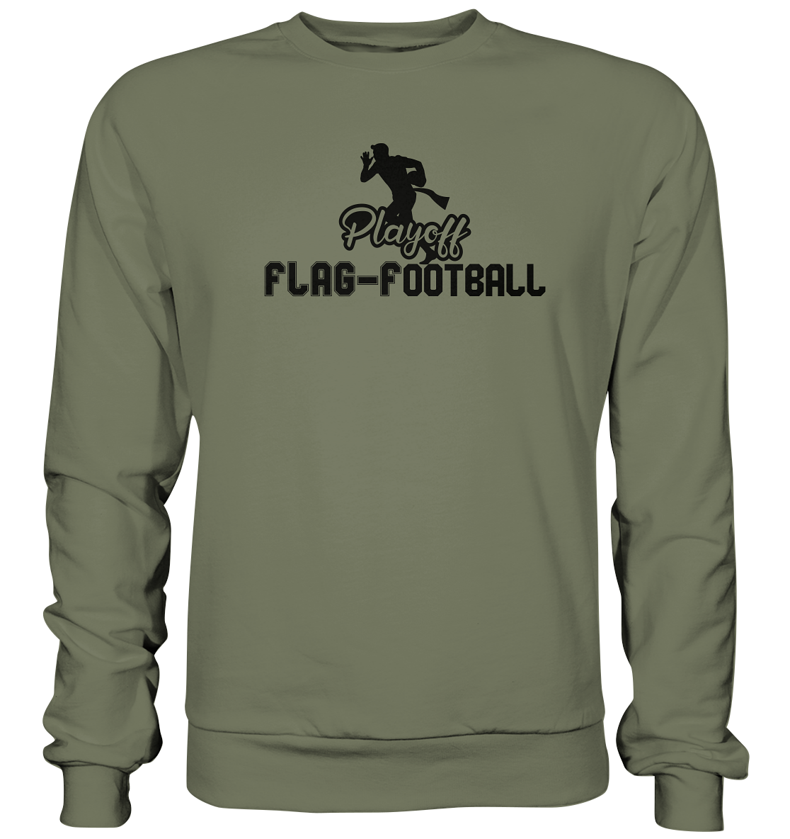 Playoff Flag Football Men Black - Premium Sweatshirt