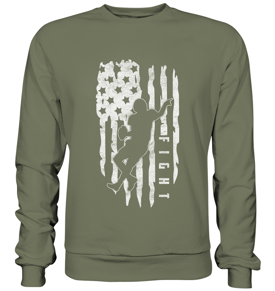 USA Flag Fight - Premium Sweatshirt