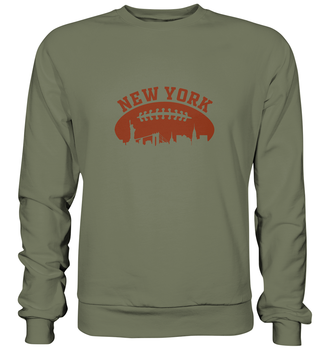 New York Football Silhouette - Premium Sweatshirt