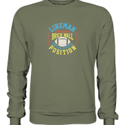 Lineman Brick Wall - Premium Sweatshirt
