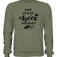 Eat Sleep Cheer Repeat - Premium Sweatshirt