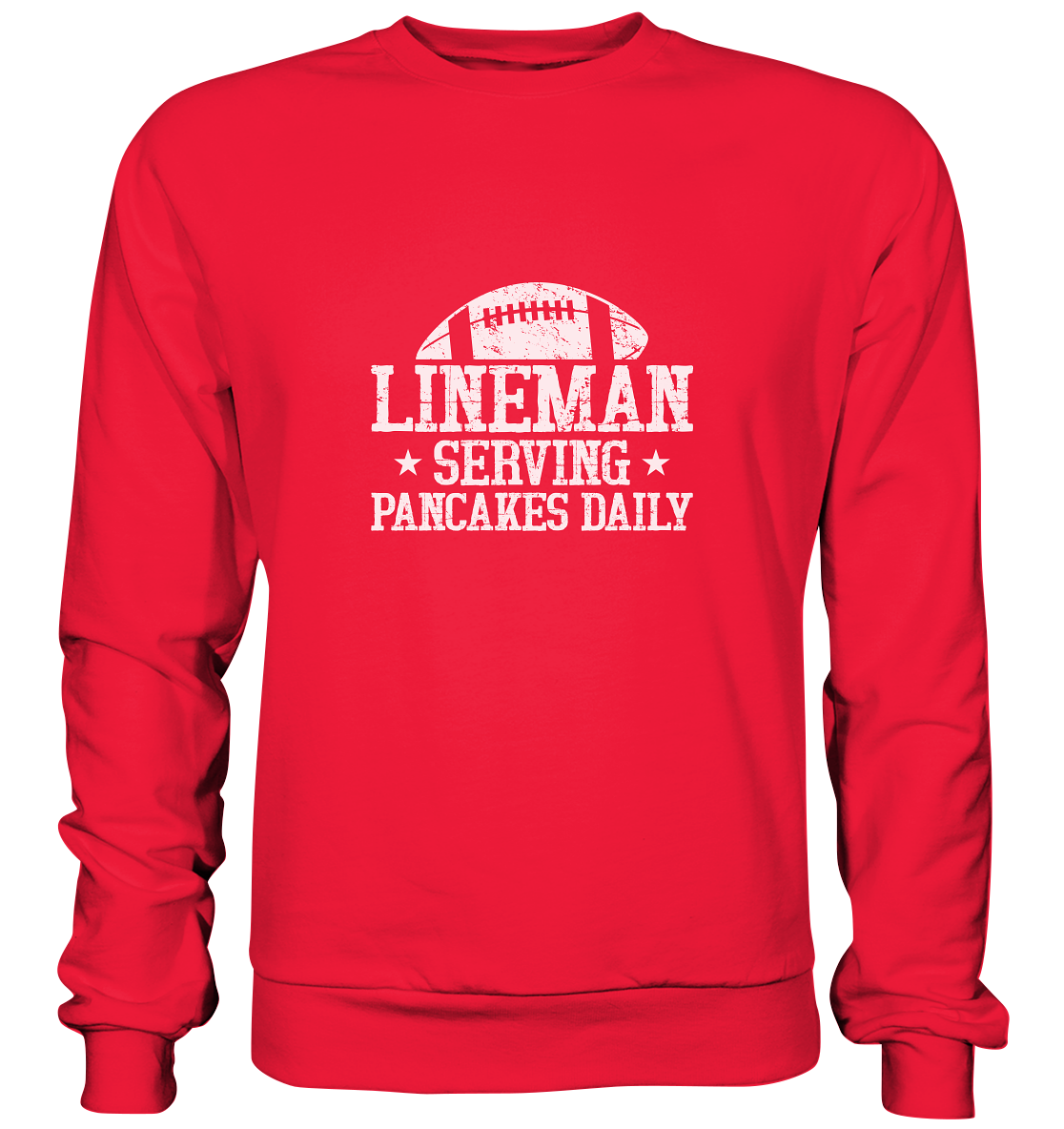 Lineman Serving Pancakes - Premium Sweatshirt