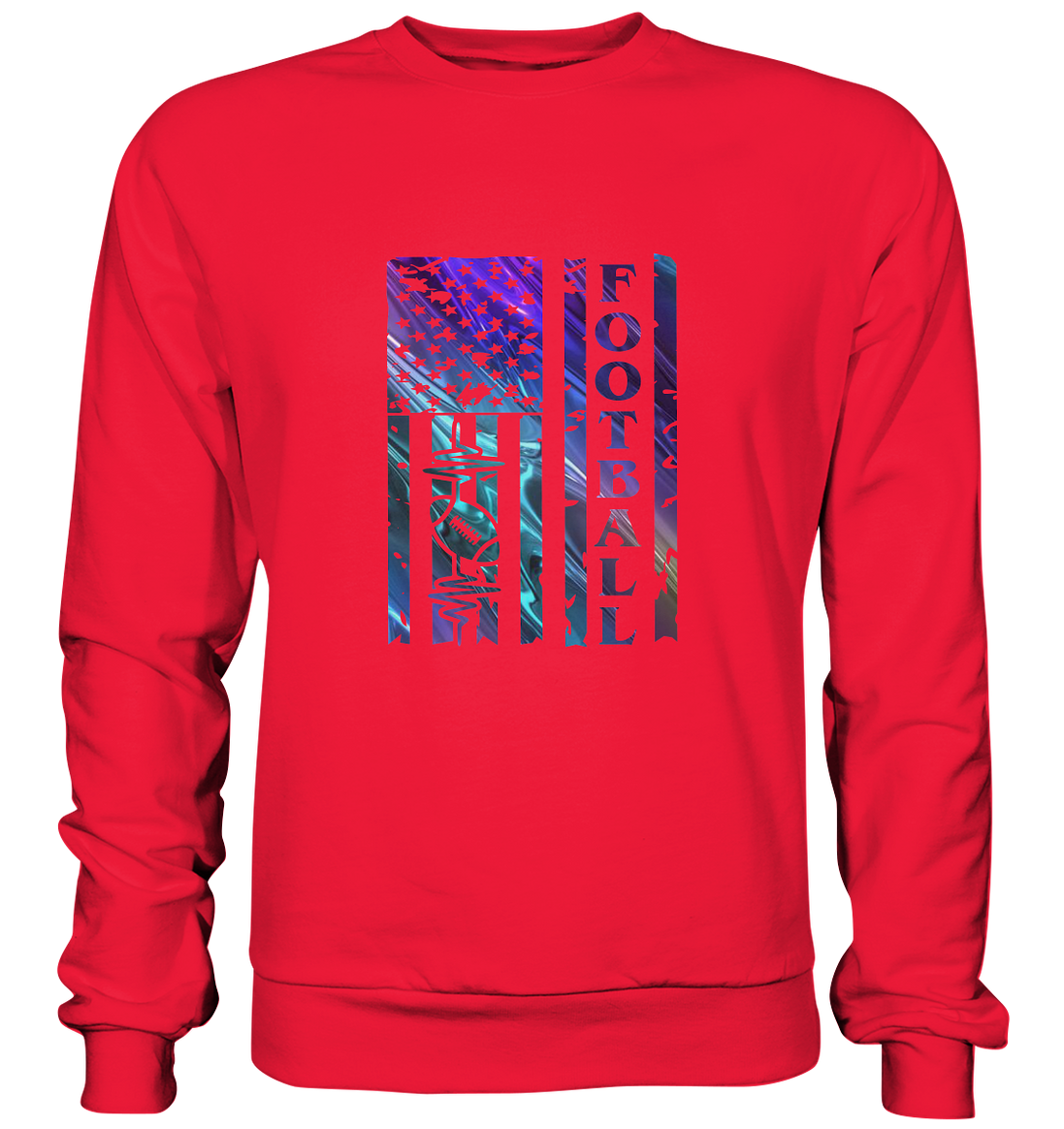 USA Football Flag  - Premium Sweatshirt