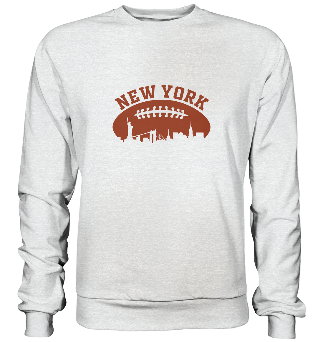 New York Football Silhouette - Premium Sweatshirt