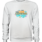 Flag Football Word Bubble - Premium Sweatshirt