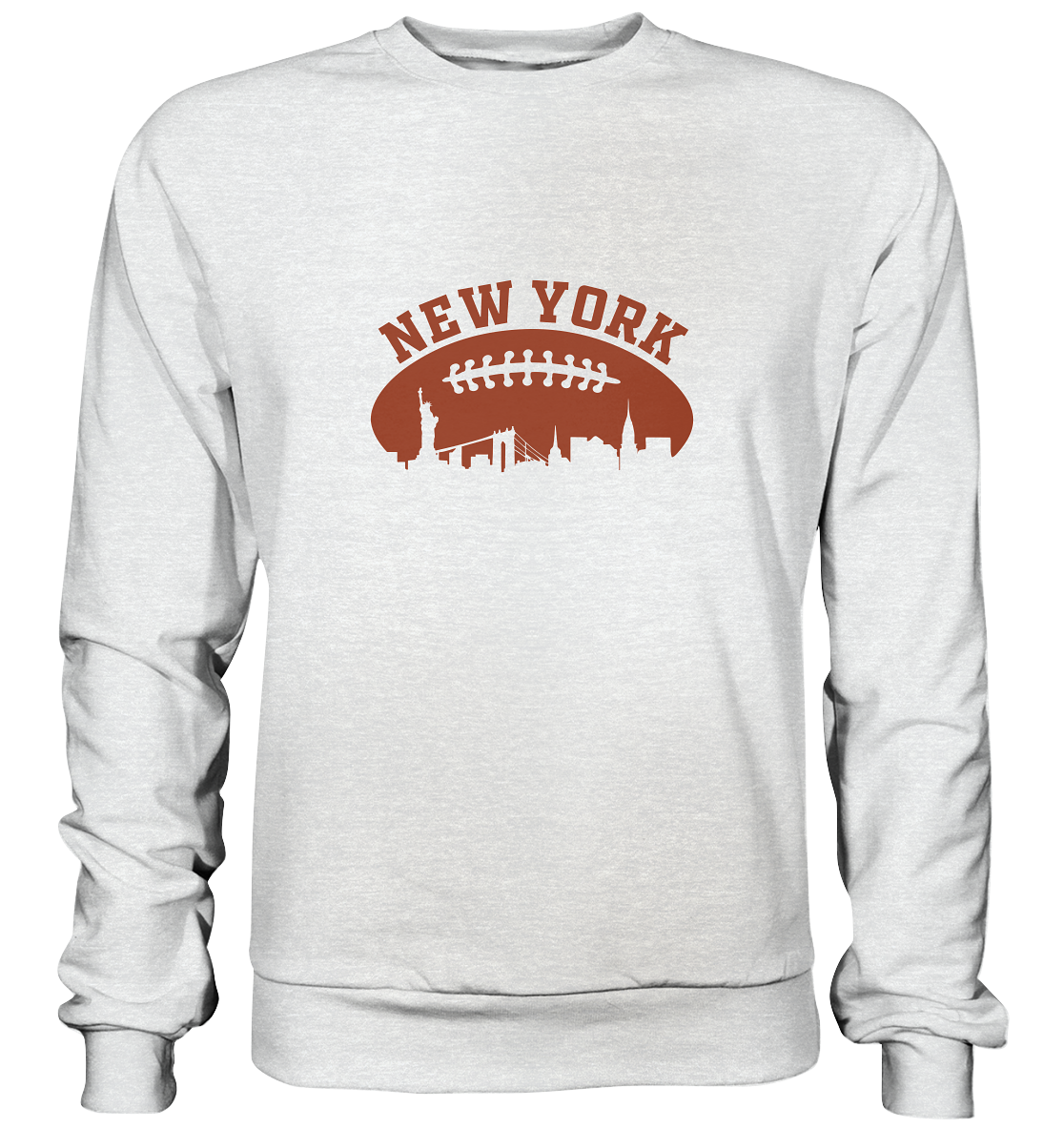 New York Football Silhouette - Premium Sweatshirt