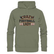 Crazy Football Lady - Premium Unisex Hoodie