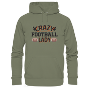 Crazy Football Lady - Premium Unisex Hoodie