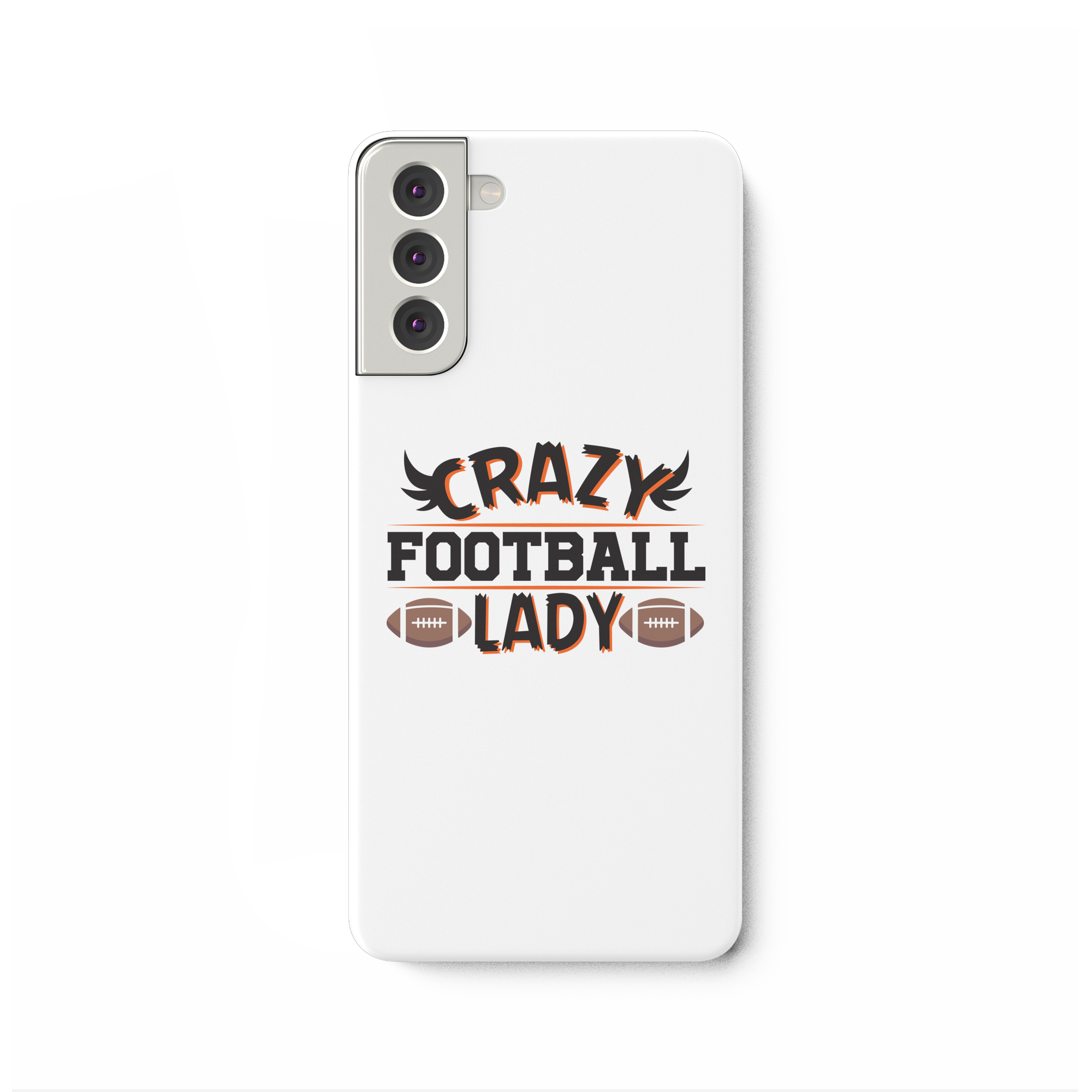 Crazy Football Lady - Samsung Galaxy S21 Plus Handyhülle