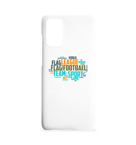 Flag Football Word Bubble - Samsung S20+ Handyhülle