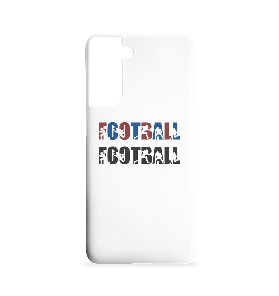 Football Silhouette - Samsung S21 Handyhülle