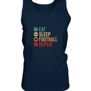 Eat Sleep Football Repeat - Tank-Top